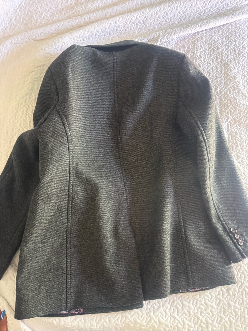 Ted Baker Charcoal Gray Tailored Blazer